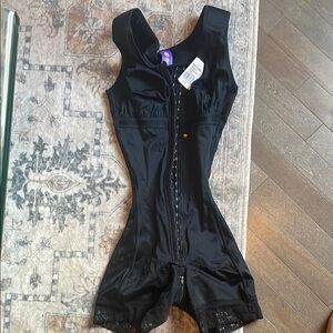 Black Shapewear Bodysuit with Compression and Contouring